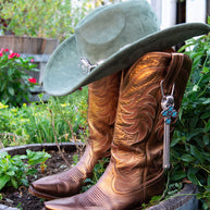 Turquoise Cross Boot Bola